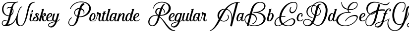 Wiskey Portlande Regular font