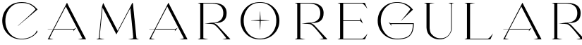 Camaro Regular font