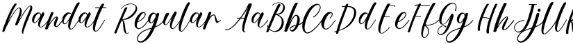 Mandat Regular font