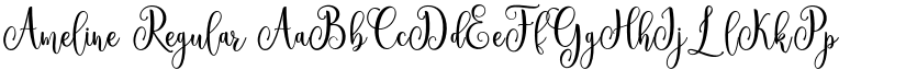 Ameline Regular font