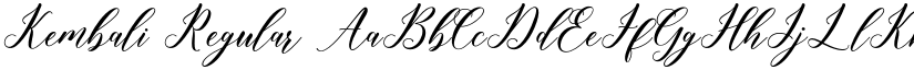 Kembali Regular font