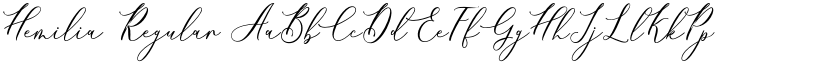 Hemilia Regular font
