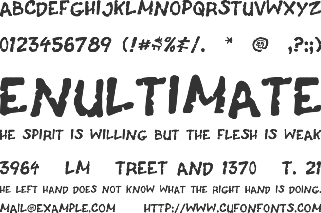 Casket Breath font preview