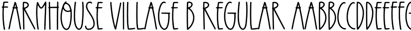 Farmhouse Village B Regular font