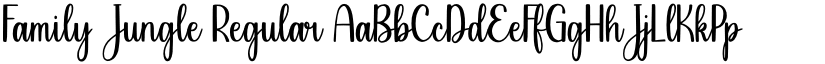 Family Jungle Regular font