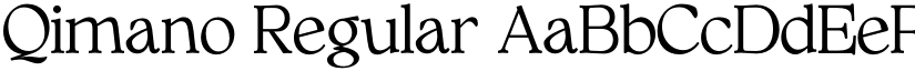 Qimano Regular font