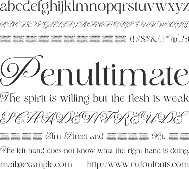 Magical Paradise Personal Use O font preview