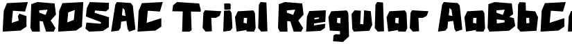 GROSAC Trial Regular font