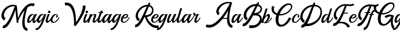 Magic Vintage Regular font