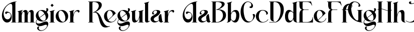 Amgior Regular font