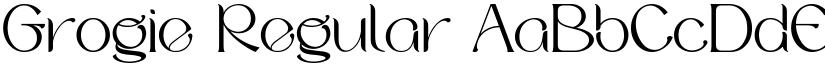 Grogie Regular font