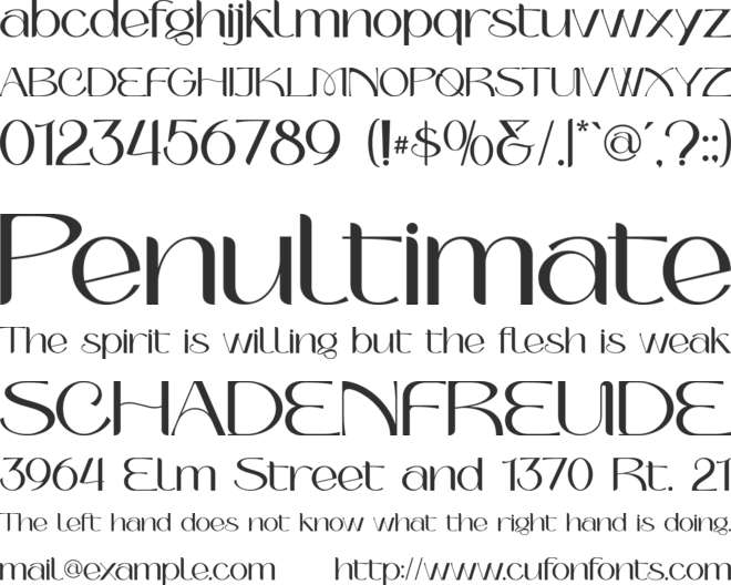 Cofigra font preview