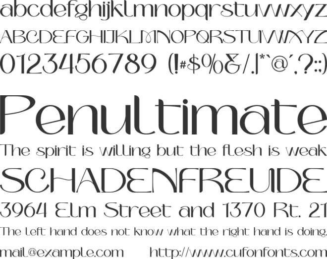 Cofigra font preview