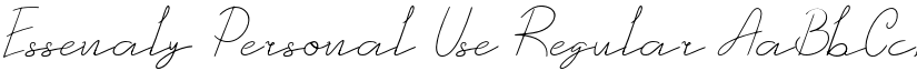 Essenaly Personal Use Regular font