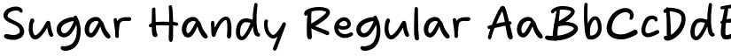Sugar Handy Regular font