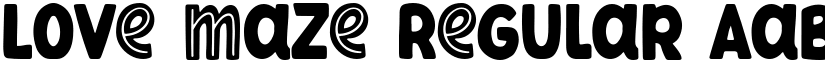 Love Maze Regular font