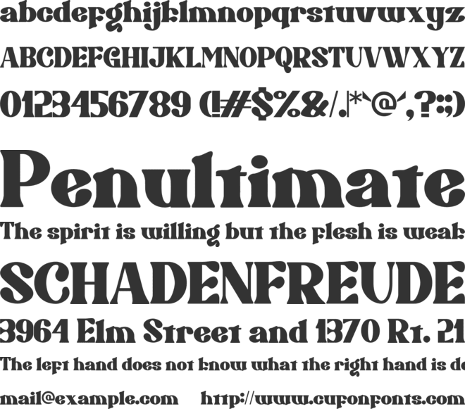 Brigast font preview