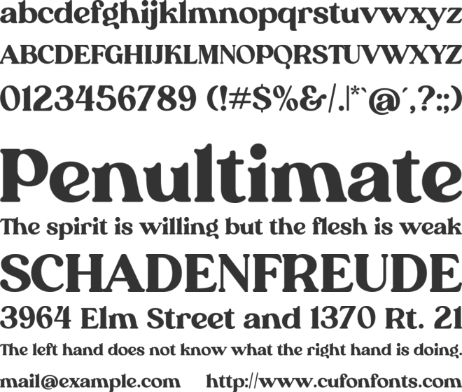 Bright Circle font preview