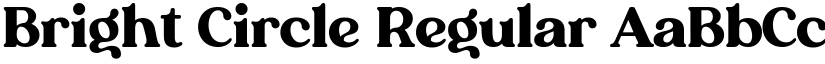Bright Circle Regular font