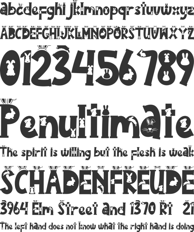 Rabeeto Easter font preview