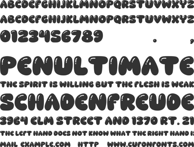 Baby Gemoy font preview