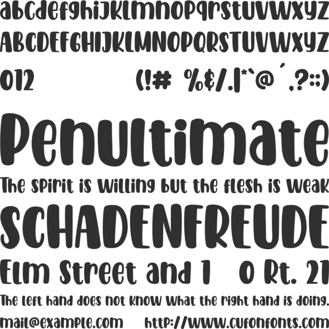 Sunshine Tropical font preview