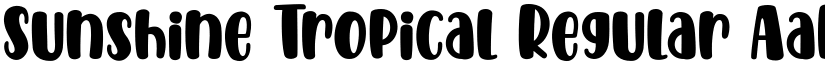 Sunshine Tropical Regular font