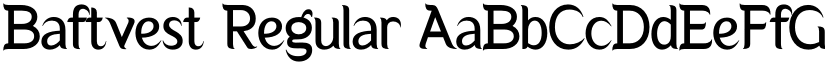 Baftvest Regular font