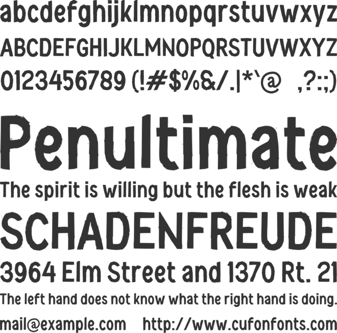 j Jayaque font preview