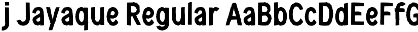 j Jayaque Regular font