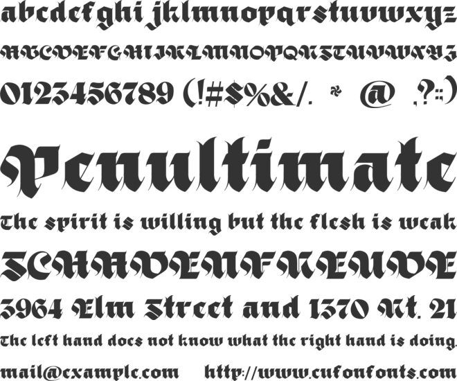 Black Obesity font preview