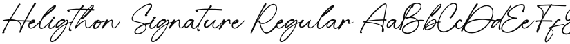 Heligthon Signature font download