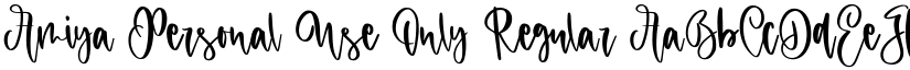 Amiya Personal Use Only Regular font