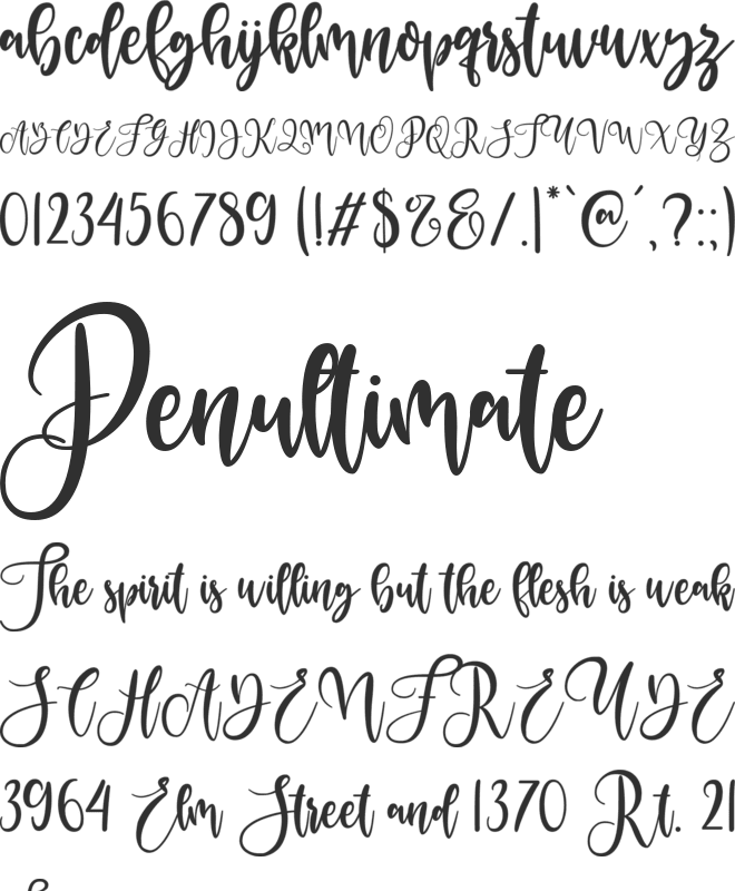 ayashi Personal Use Only font preview