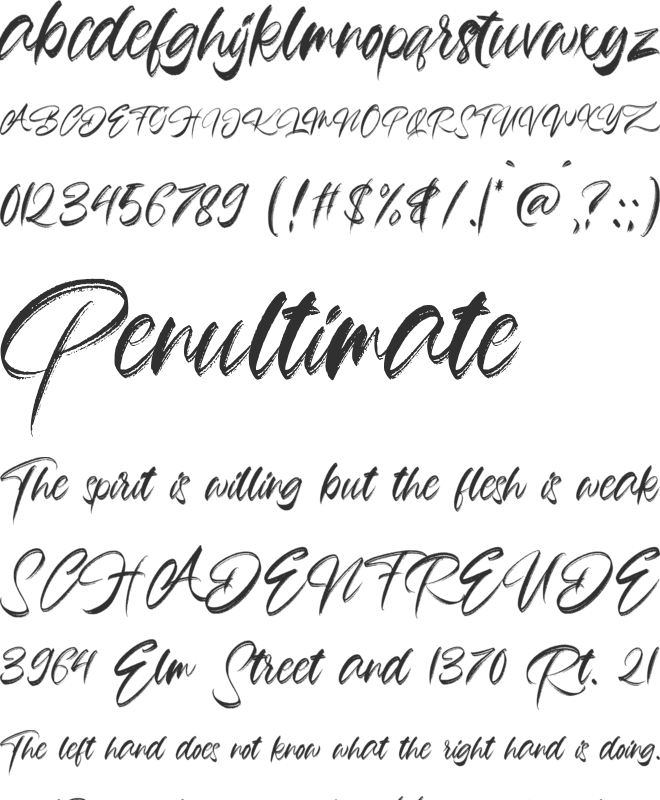 Banbos Personal Use Only font preview