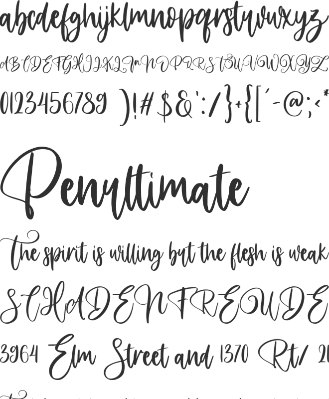 Billion Personal Use Only font preview