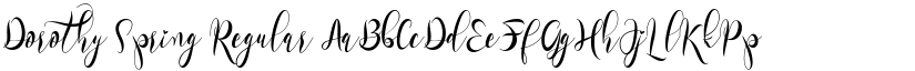 Dorothy Spring Regular font