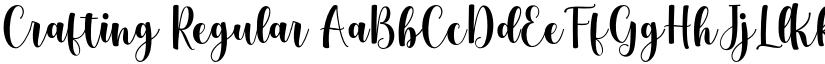 Crafting Regular font
