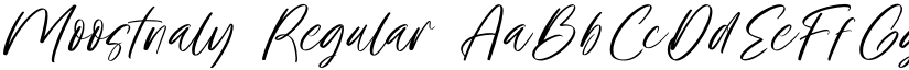 Moostnaly Regular font