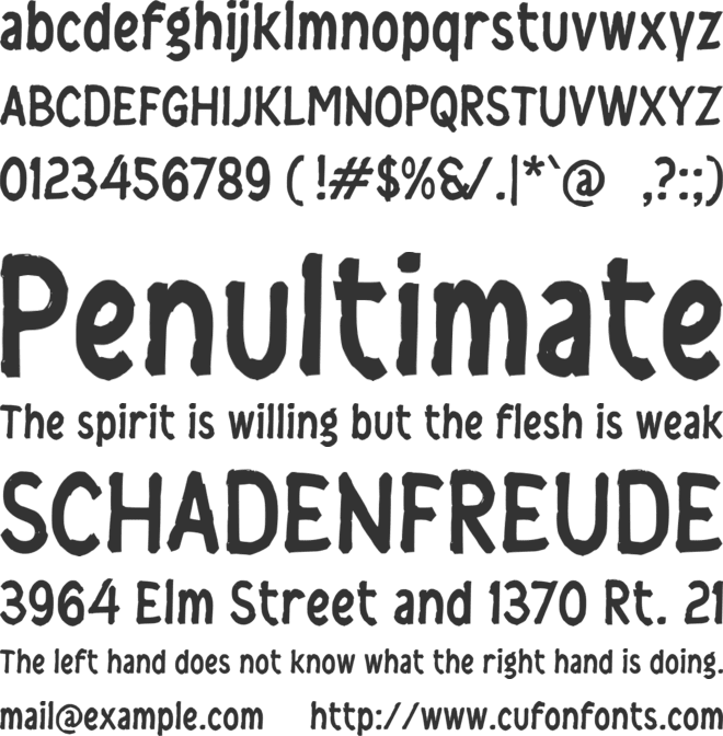 j Jagong font preview