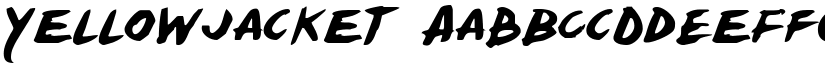Yellowjacket font
