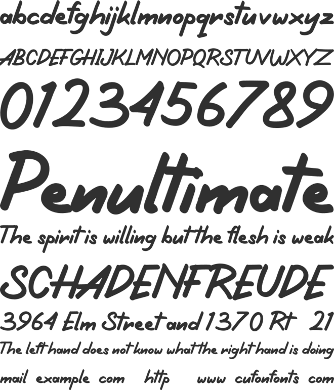 Rimbrush Personal Use font preview