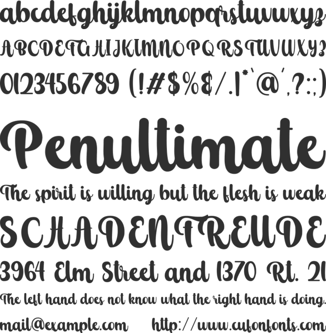 Follio Cooper Personal Use Only font preview