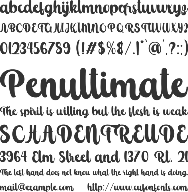 Follio Cooper Personal Use Only font preview