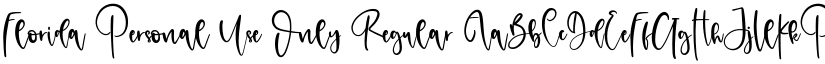 Florida Personal Use Only Regular font