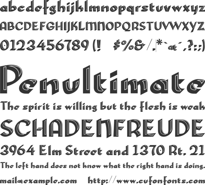 Porcini font preview