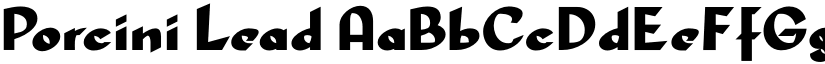 Porcini Lead font