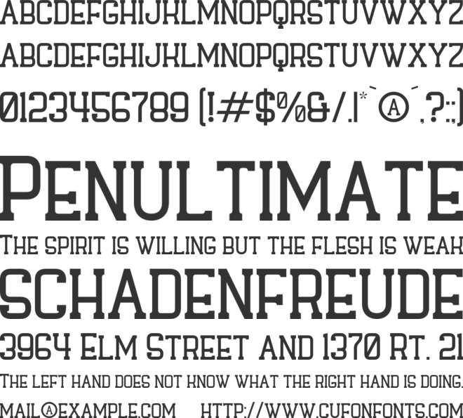 Hagofen font preview