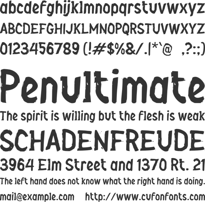 j Jalure font preview