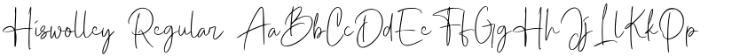 Hiswolley Regular font